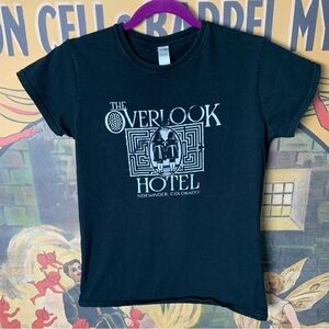 The Shining The Overlook Hotel Horror Movie Gildan Black T-Shirt